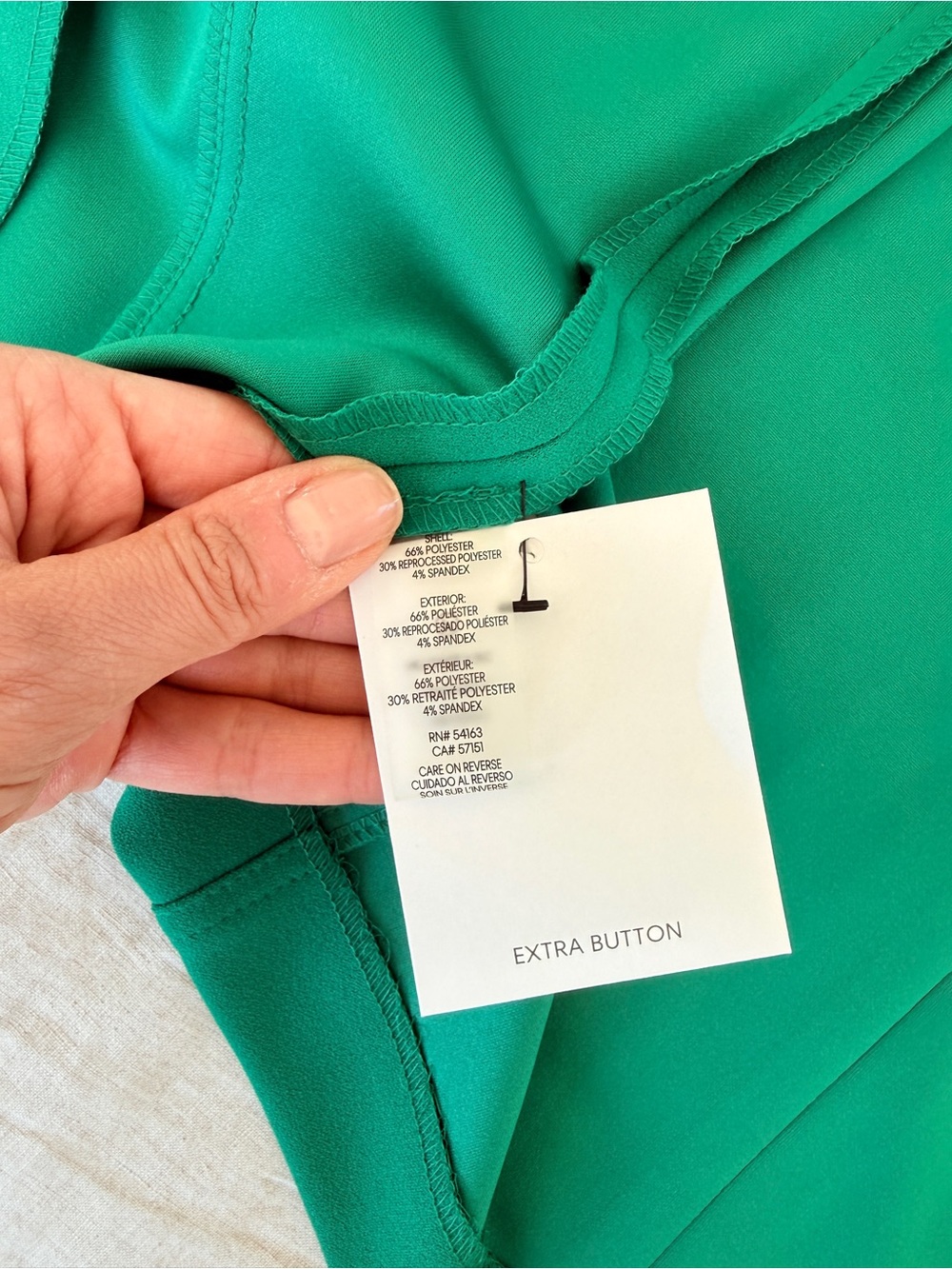 Calvin Klein Teal Sleeveless Belted Zip-Front Midi Dress - Picture 6 of 6